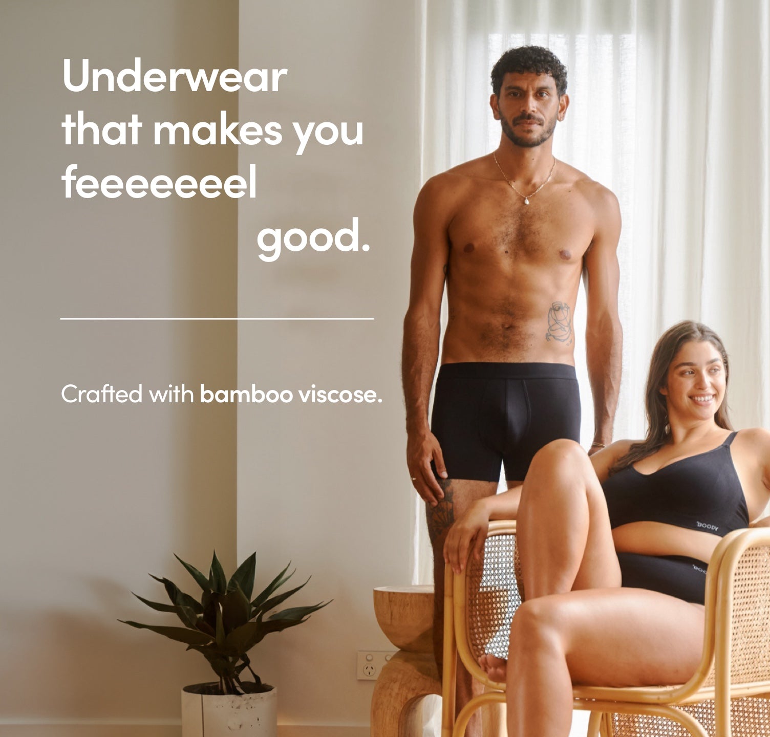 Boxers, socks, swimwear, sweatshirts, loungewear, T-shirts and gifts made  from organic and recycled materials. Shop online